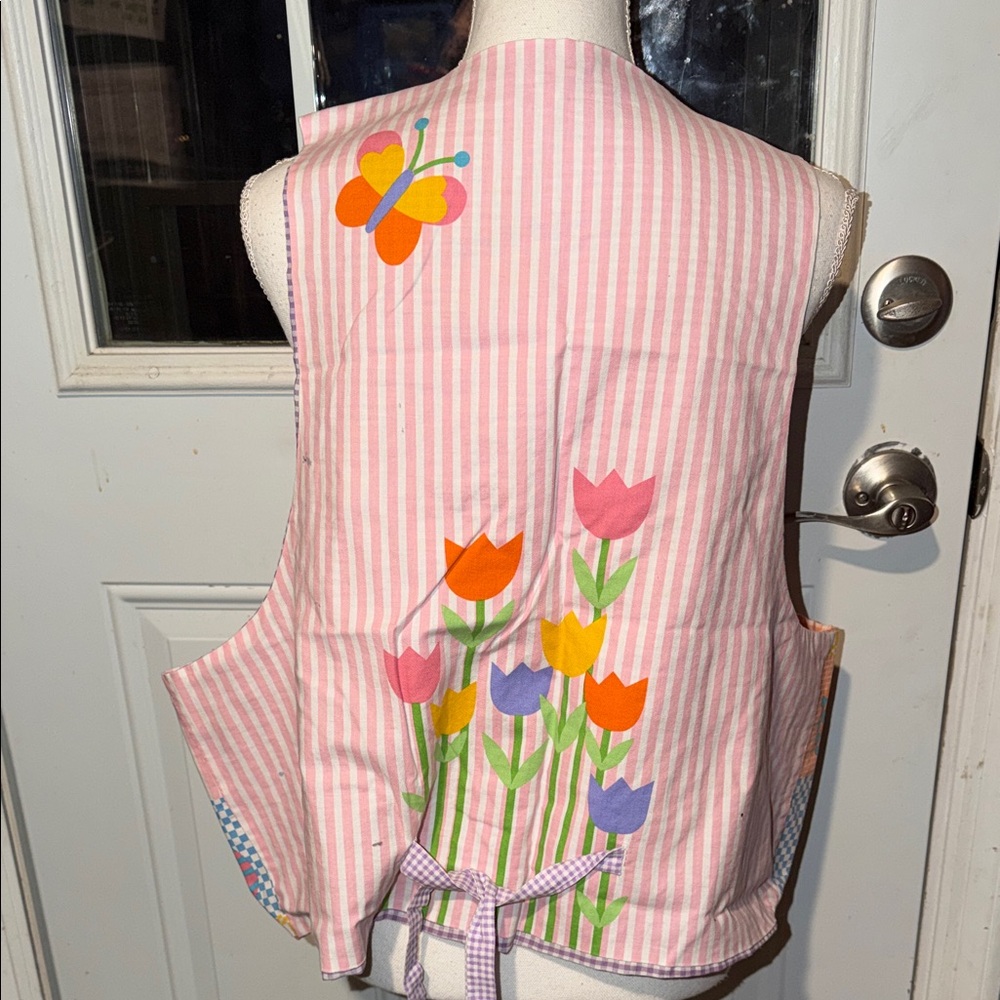 Easter Patchwork Bunny Vest - Colorful Holiday Ap… - image 5
